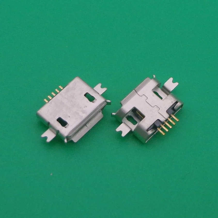 100X мини USB разъем SMD/раковина тип микро для зарядки ZTE/OPPO/Samsung/Nokia мобильный телефон