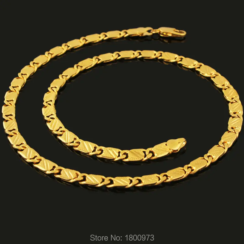 Индивидуальные 5 мм повседневные мужские Wo мужские s позолоченные цепочки ожерелье