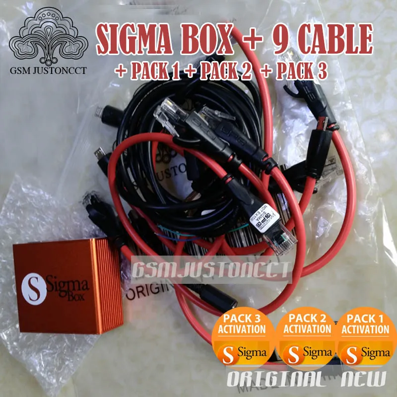 sigam box + PACK 123 - gsmjustoncct -a2
