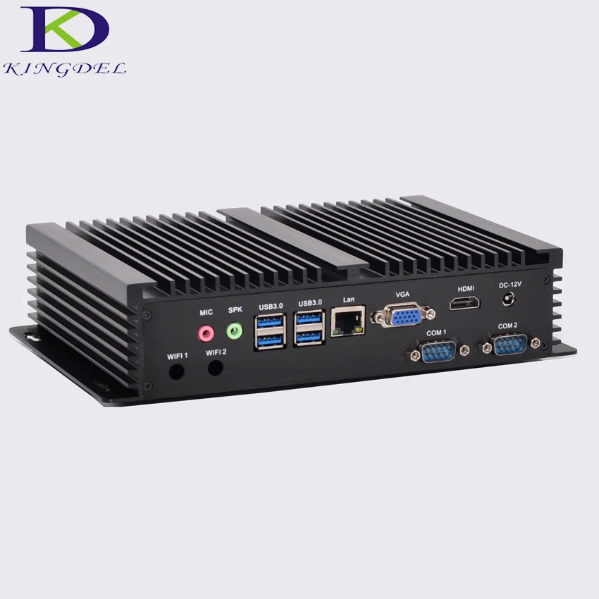 Mini Computer Fanless Mini PC Windows 10 Core i3 4010U 5005U i5 4200U Dual LAN 2*RS232 industrial PC Rugged PC Mini Computador