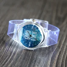 XG516 Transparente das Mulheres de Quartzo Relógios De Plástico Para As Meninas das Mulheres Pulseira de Relógio de Pulso Relogio feminino Reloj Presente