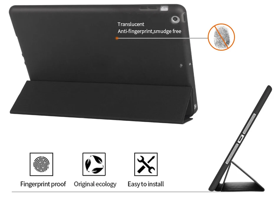 Tri-folded Soft Tablets Case For iPad Mini 123 7.9 Smart Tablet Case TPU+PU Soft Protective Cover 7.9'' Case For iPad Mini 123-3