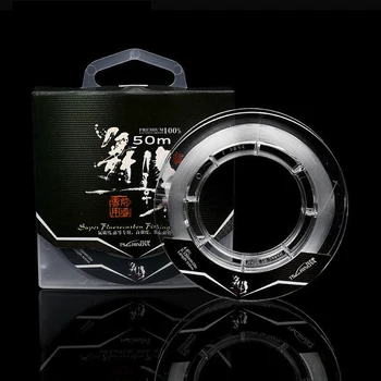 

TSURINOYA 50m Fluorocarbon fishing Line Front Traverse Special Hight Abrasion Resistance Hight Nodule Intensity Carbon Line