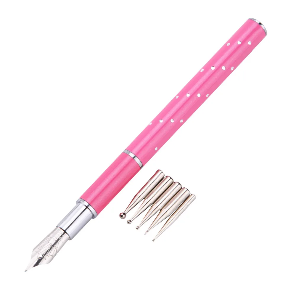 Buy 6 in 1 Nail Art Dotting Pen Set Removable