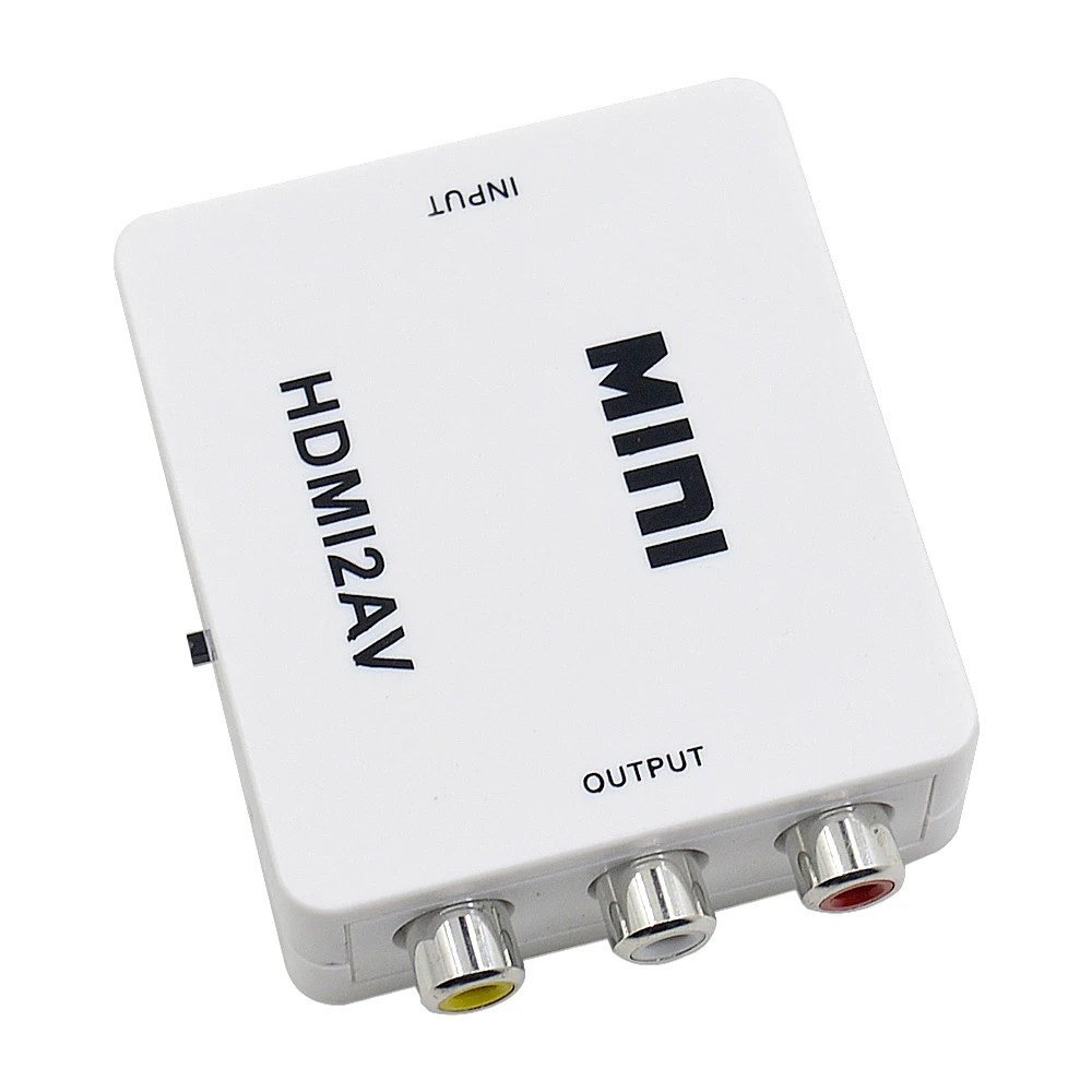 Адаптер CHIPAL Mini HDMI2AV RCA CVBS 1080P преобразователь HDMI в AV композитное видео скалер NTSC PAL