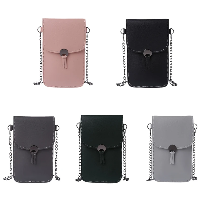 

1PC New Transparent Shoulder Strap Wallet Purse Coin Phone Mobile Bag Case Touch Screen