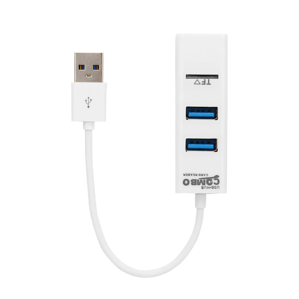Новинка 2 в 1 комбинированный 3 портовый КОНЦЕНТРАТОР USB 0 разветвитель кардридер с