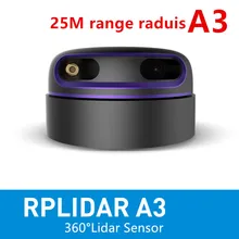 Slamtec rplidar a3 2d 360 graus 25 medidores de varredura raio lidar sensor para evitar obstáculos e navegação do uav agv