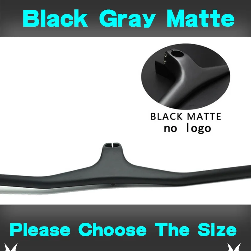 No logo Gray Matte Syn Custom Champion MTB велосипедный стояк-17 градусов однообразный Интегрированный руль со стволом 3 к черный матовый углеродный MTB руль - Цвет: No logo Gray Matte