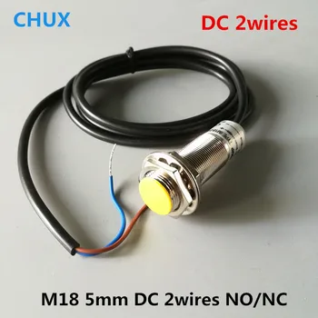

Free Shipping Inductive Proximity Sensors DC 2Wires M18 IM18-5-DLA DLB 6-36VDC 5mm Sensing Distance Position Switch