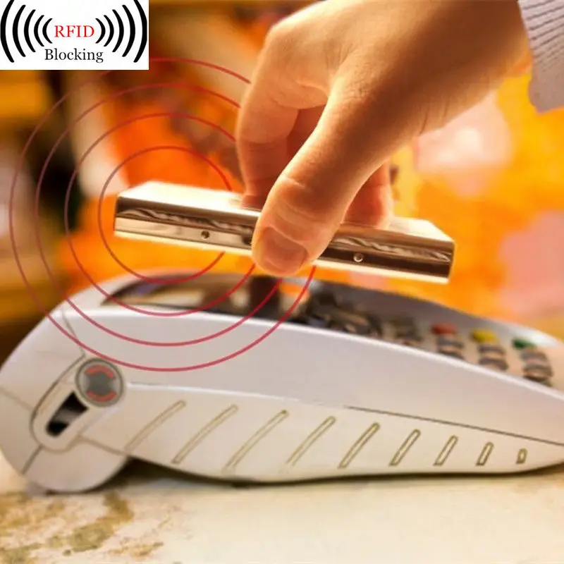 Дорожный кошелек QOONG с RFID защитой для мужчин и женщин водонепроницаемый