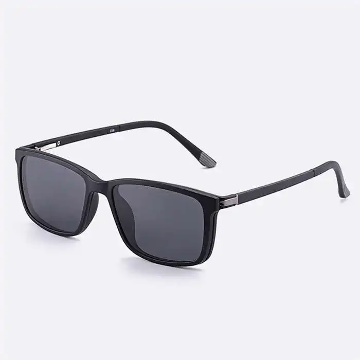 Ibboll Роскошные поляризованных солнцезащитных очков Для мужчин s Ретро солнцезащитные очки для Для мужчин Пластик клип на солнцезащитные очки Брендовая Дизайнерская обувь Óculos De Sol 6205 - Цвет линз: c3 black
