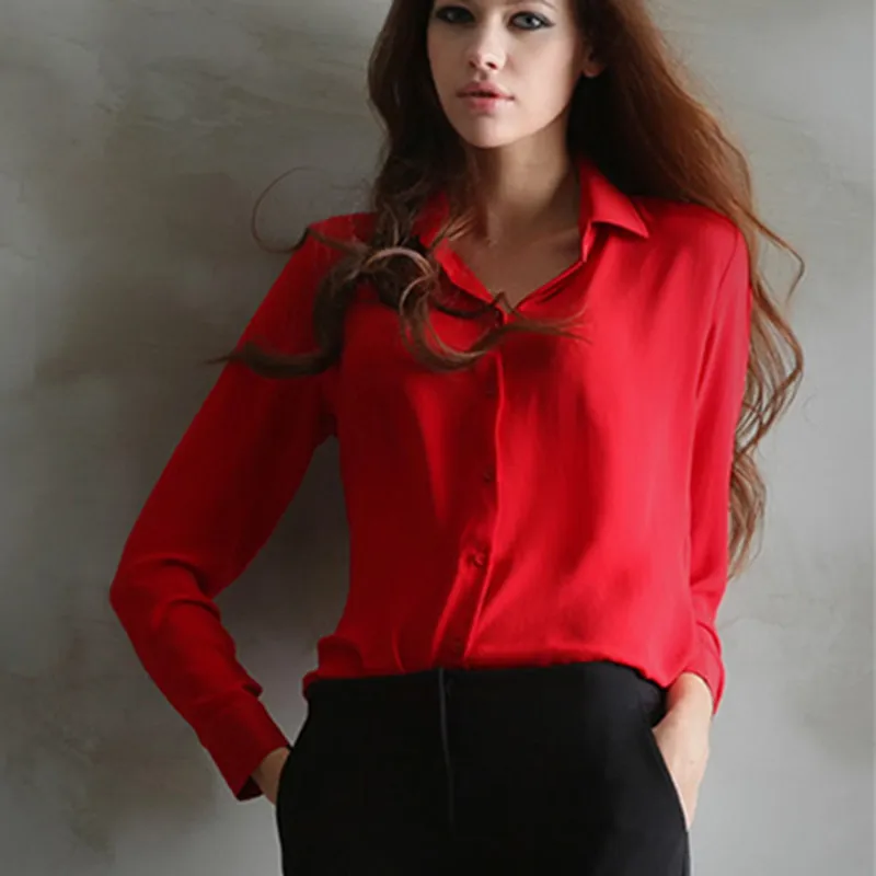 Aliexpress.com : Buy Women Red Blouses Shirt Tops Summer