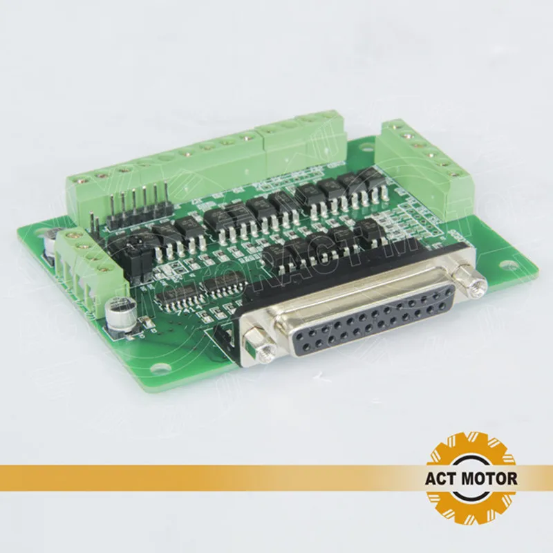 ACT Motor 6Axis interface Board(Breakout Board DB25) адаптер фрезерный станок с ЧПУ фрезерный станок для гравировки лазерный принтер