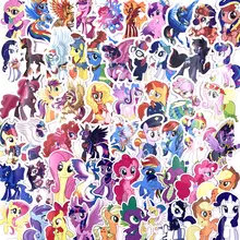 92 шт. с рисунком из мультфильма «Мой маленький Стикеры с изображением пони платье принцессы с принтом "Единорог" Тема выдвижной ящик домашнего декора автомобилей мотоциклов стены граффити стикер игрушки