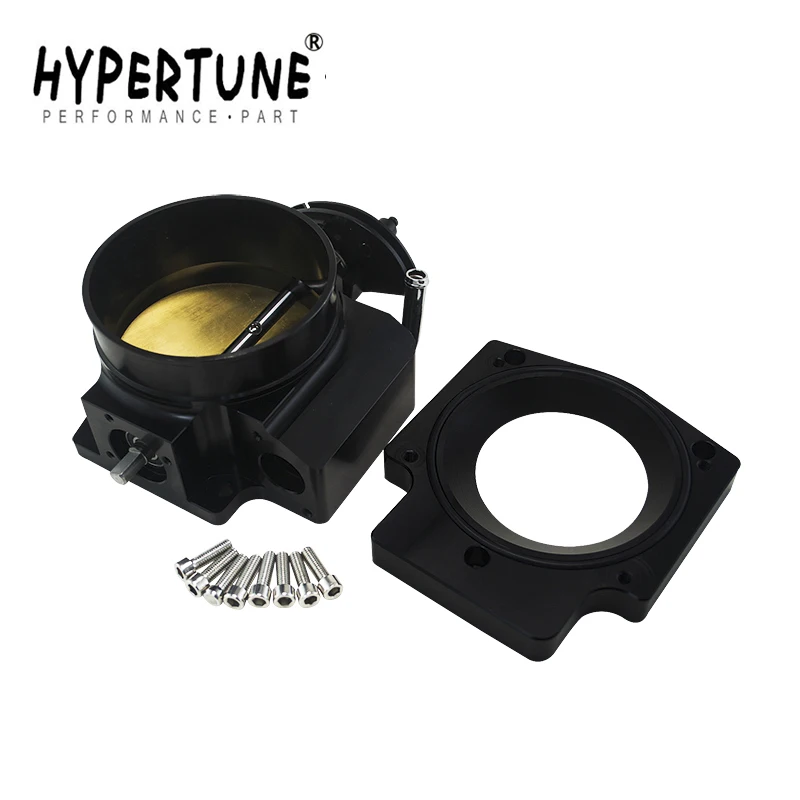 

Hypertune - 102mm Throttle Body +Manifold Adapter Plate for LS LS2 LS3 LS6 LS7 LSX BLACK HT6938+TBS51