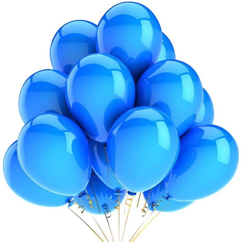 

10Pcs 12inch 2.8g Blue Latex Balloon Inflatable Air Balls Wedding Decoration Birthday Party Float Balloons Supplies Toys