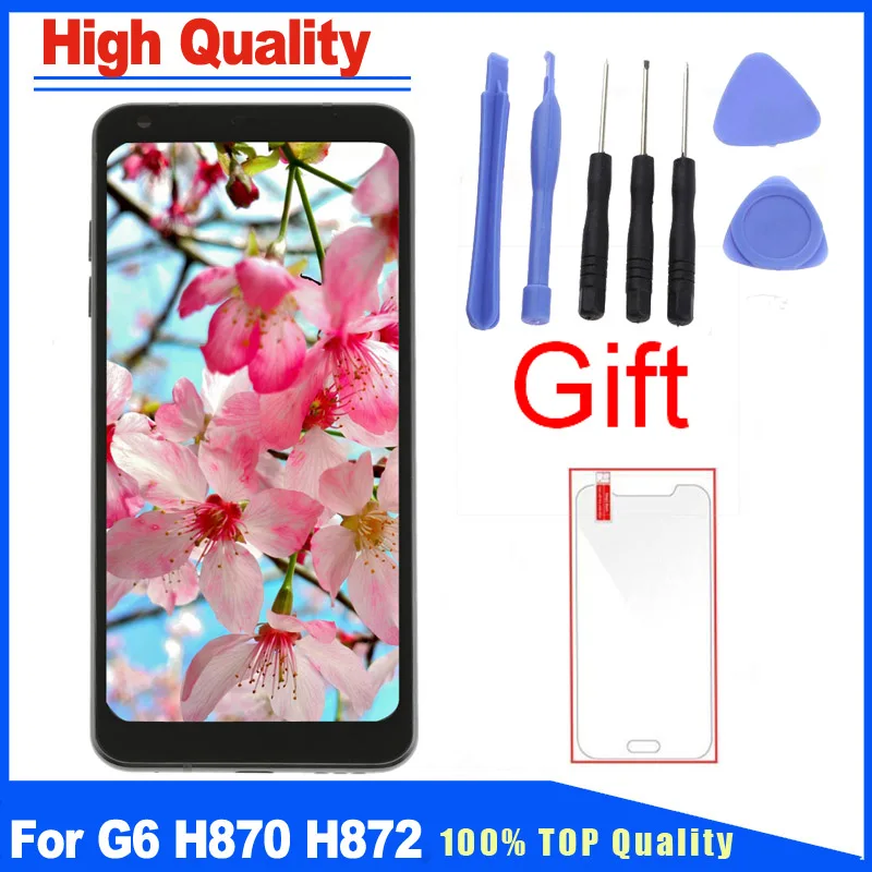 

For LG G6 H870 H870DS H872 H873 VS998 LCD Display Touch Screen Digitizer Replacement With Frame Full Assembly