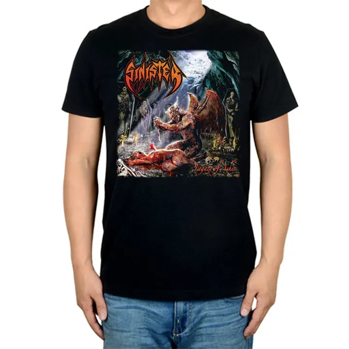 8 дизайнов Harajuku Sinister Rock брендовая мужская рубашка 3D Hellhound Hardrock heavy Dark Metal хлопок скейтборд camiseta - Цвет: 5