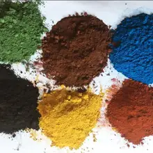 Черный коричневый желтый зеленый оранжевый синий порошок неорганического пигмента оксида железа