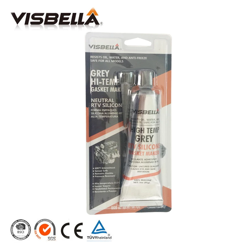 VISBELLA 85g  RTV Silicone Gasket Maker Sealant Neutral Heat Resistant Fast Glue For Engine Valve Covers Repair Hand Tool Sets