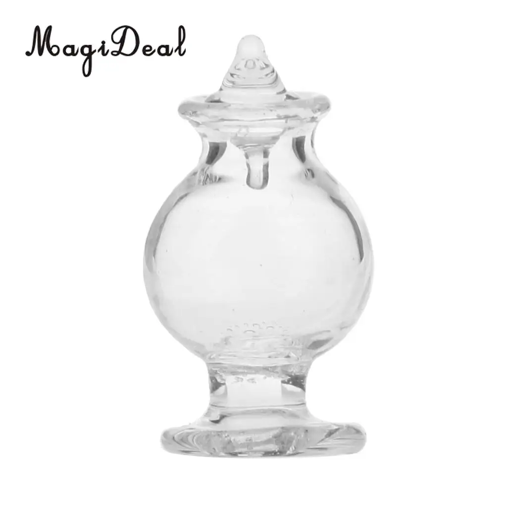 MagiDeal миниатюрный кукольный домик 1/12 стеклянная конфетная бутылка с поршнем для