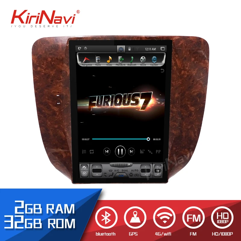 KiriNavi 12," Android 8,1 автомобильный радиоприемник dvd-плеер gps навигация для Chevrolet Silverado Suburban Avalanche GMC Sierra Yukon