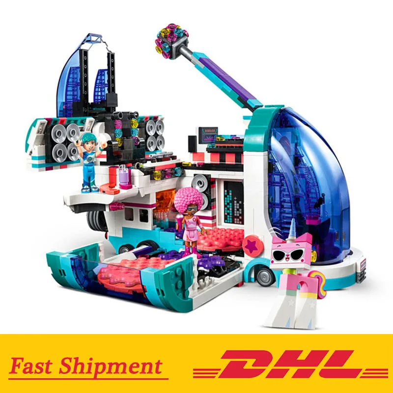 

IN Stock 45007 Pop-Up Party Bus Compatible With Legoing 70828 Set Building Blocks Bricks Toys