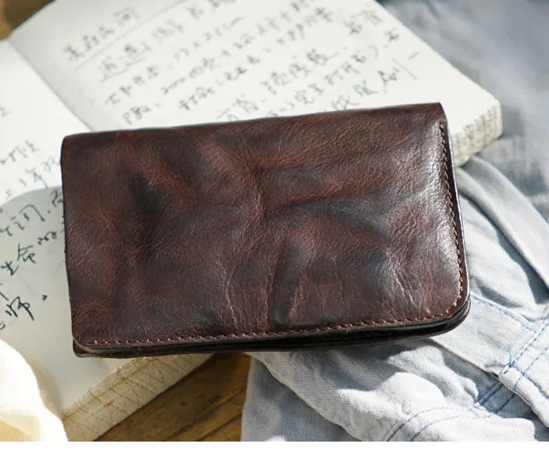 AETOO The original male money lady makes the old leather handmade leather, eighty percent off retro wallet, simple wallet