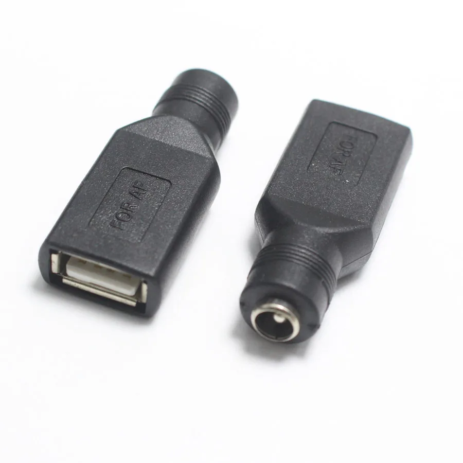 1 пара штекеров 5 5*2 мм для USB 2 0 штекер/гнездо в постоянного тока разъем адаптера
