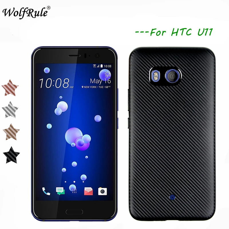 

WolfRule sFor Case HTC U11 Cover Luxury Full Protection Carbon Fiber Brushed Soft TPU Case For HTC U11 Case For HTC U11 U 11