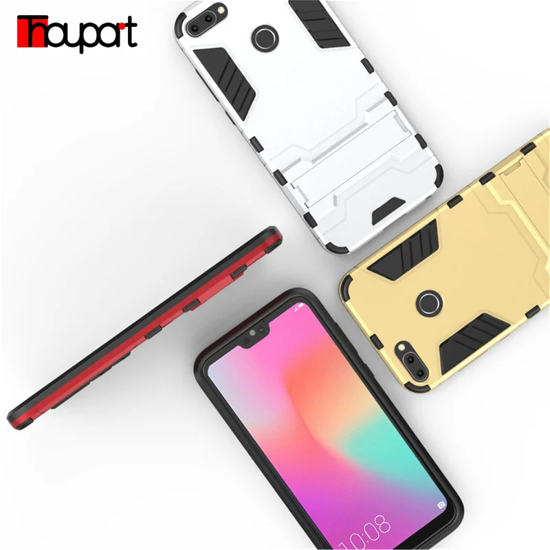 Honor 9N 2018 чехол для Huawei LLD-AL20 броня гибридный мягкий силикон и жесткий пк задняя