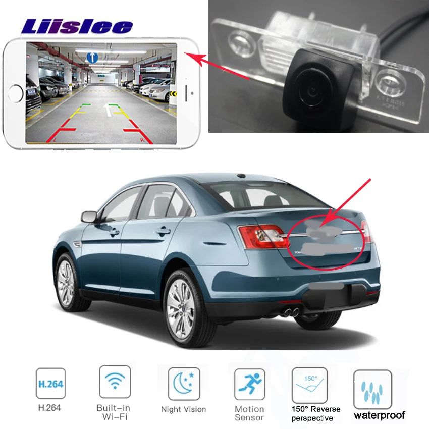 LiisLee WIFI камера заднего вида для Ford aurus 2008 ~ 2017 CCD беспроводная вида|Камера авто| |