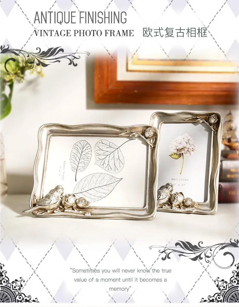 European style creative art photo frames home wedding photo framesin