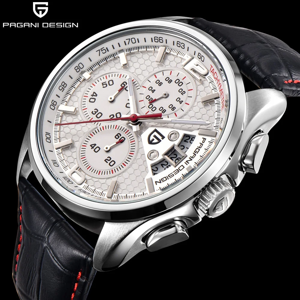 PAGANI DESIGN Mens watches Chronograph outdoor sports waterproof