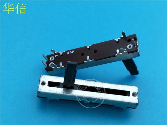 5pcs SL-302N 45MM Sliding Fader Single Potentiometer B5K / Handle Length 20MMC