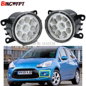 

2pcs/Left + Right LED Fog Lights Fog Lamp Assembly H11 12V White Yellow For Citroen C3 2009-2016