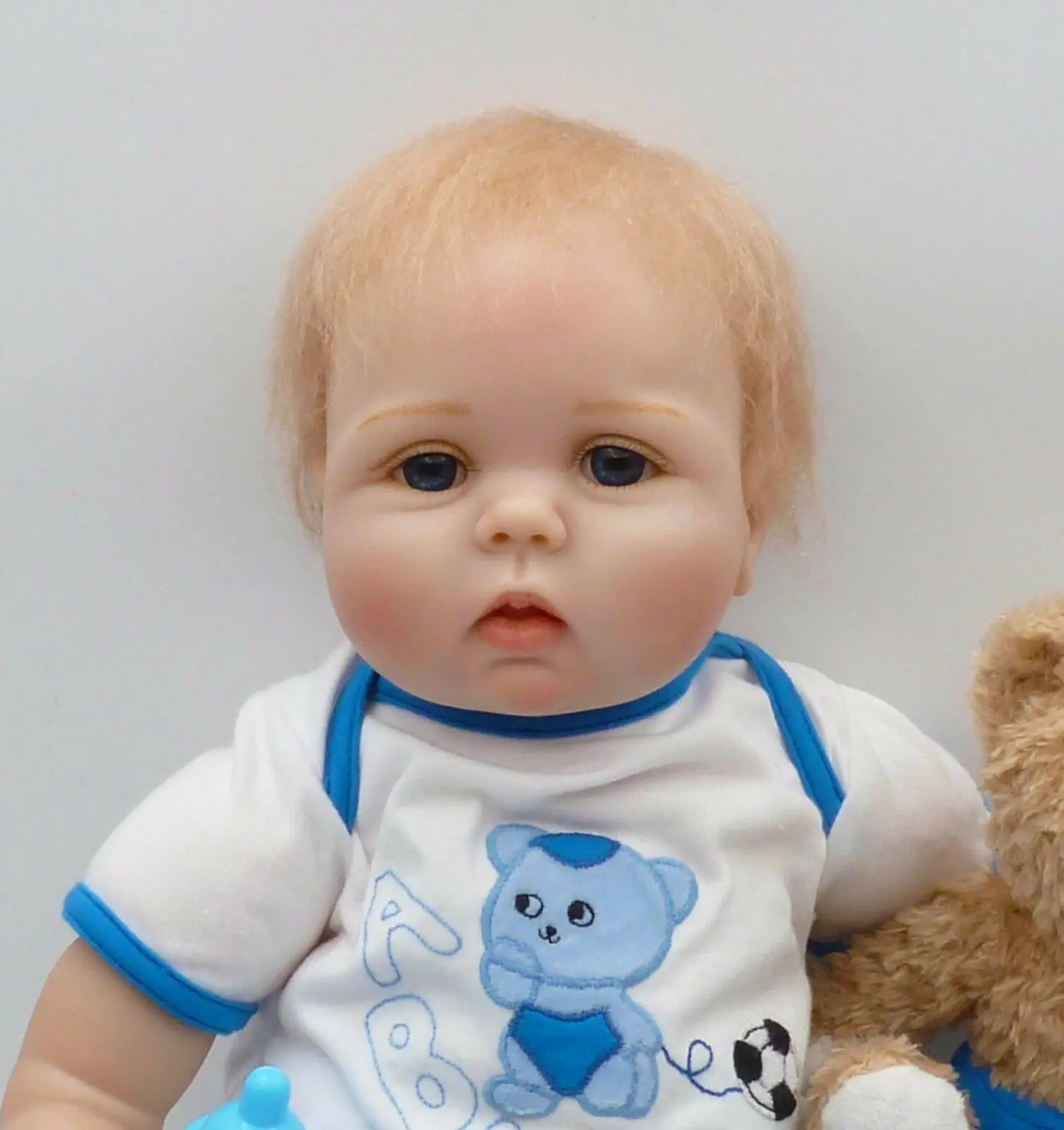 2 шт. 22 ''Близнецы ручной работы Reborn Baby Dolls мальчик+ девочка Силиконовые Reborn игрушки для новорожденных детей Bebe Reborn