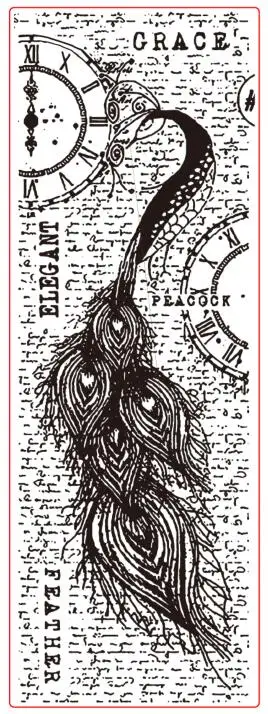 

Background Peacock Transparent Clear Stamp for DIY scrapbooking/Card Making C180