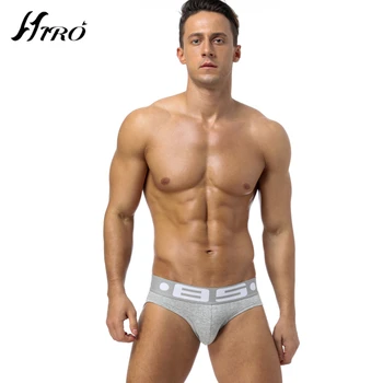 

4 pcs/lot Fashion Brand Hiro Briefs Sexy Men Underwear Underpants Solid Cotton Cueca Gay Underwear Briefs Sexy Men Underwear