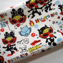 90*145 см напечатанный истерический мини «сделай сам» ручной работы хлопок Холст Ткань Домашний текстиль шитье DIY скатерть диван крышка