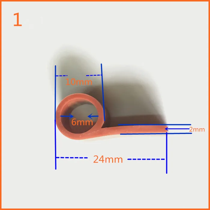 1 м P Тип высокая температура печи двери окна силиконовой резины уплотнительная прокладка уплотнитель части печи