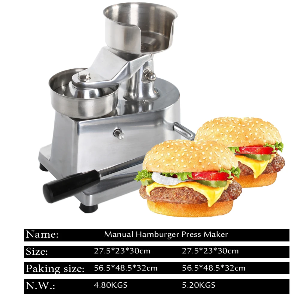 ITOP Fast delivery 100mm 130mm hamburger press, hamberger patty maker, hamburger making machine High quality 