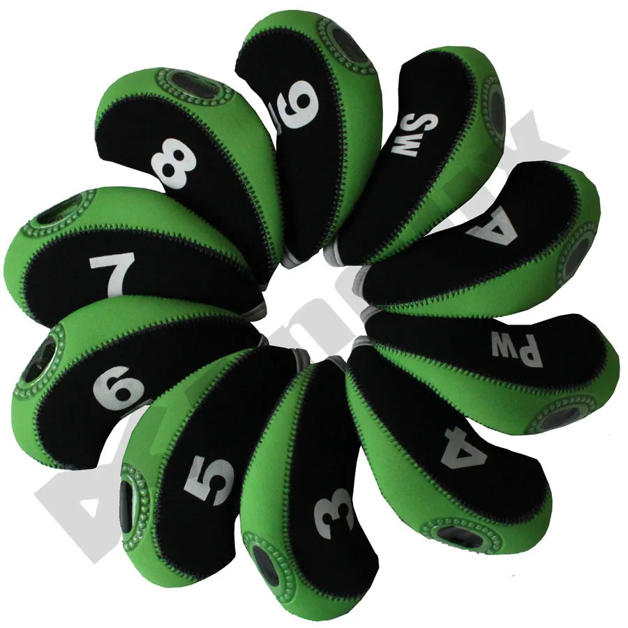 Andux Number Tag Golf Iron Covers headcover for irons 10pcs/set Mt/s01