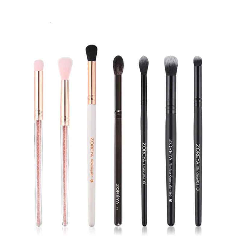 7 style Eye Makeup Brushes Multiple Sizes Nylon Eye Shadow Brush Professional Makeup Tools