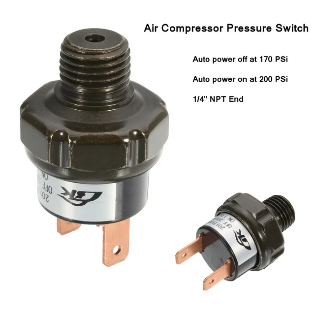 Air Compressor Tank Pressure Switch 170Psi On to 200Psi Off Air Ride