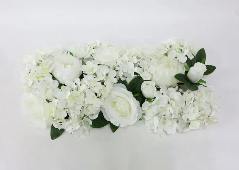 Flone Artificial Road Flower Row Silk Flower Hydrangea Peony Rose Flowers Wedding Arch Road Lead Home Hotel Party DIY Decor  (20)