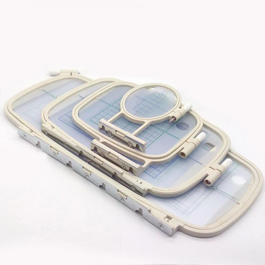 

4pcsDomestic sewing Parts Embroidery hoop set sewing hoop frame for Brother PE-750D PE-7701200 1250D PC-6500 PC-8200 PC-8500