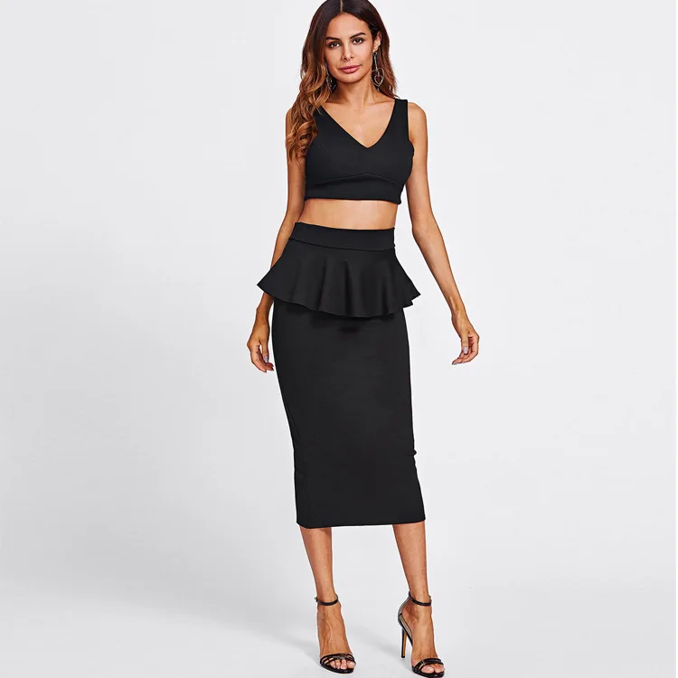 Однотонная юбка-карандаш до колена из натуральной кожи, Faldas Mujer Moda Goth, Модная элегантная офисная одежда