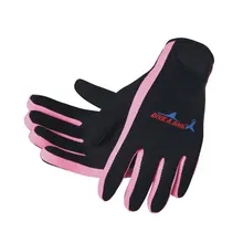 1,5 мм неопреновые перчатки 3 цвета розовый желтый синий пять пальцев перчатки для дайвинга